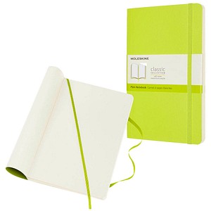 Image MOLESKINE Notizbuch Classic Collection flexibler Einband ca. DIN A5 blanko, hellgrün Softcover 240 Seiten