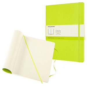 Image MOLESKINE Notizbuch Classic Collection flexibler Einband ca. DIN A4 blanko, hellgrün Softcover 192 Seiten