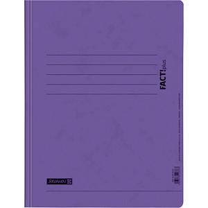 Image BRUNNEN Spiralhefter FACT!plus Karton violett DIN A4
