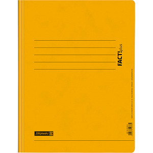 Image BRUNNEN Spiralhefter FACT!plus Karton gelb DIN A4