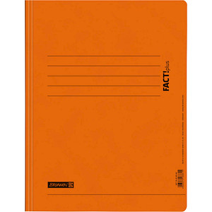 Image BRUNNEN Spiralhefter FACT!plus Karton orange DIN A4