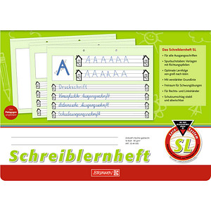 Image BRUNNEN Schreiblernheft Lineatur SL 1. Schuljahr liniert DIN A4 quer ohne Rand, 16 Blatt