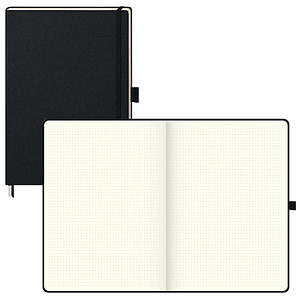 Image BRUNNEN Notizbuch KOMPAGNON Klassik A4 punktraster, schwarz Hardcover 192, davon 16 zum Heraustrennen Seiten