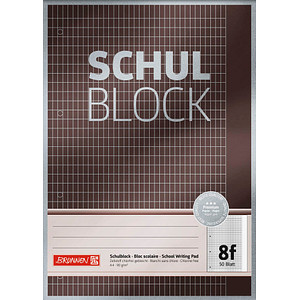 Image BRUNNEN Collegeblock Lineatur 8f rautiert DIN A4 rechts