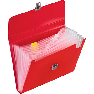 Image BRUNNEN Fächermappe FACT!pp 10 Fächer rot