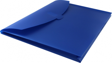 Image EXXO Action Wallet - Premium Dokumententasche A4 quer mit Füllhöhe und Klettverschluss in opak, Farbe: marine blau - 5 Stück