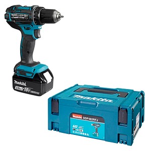 Image makita DDF482RFJ Akku-Bohrschrauber-Set 18,0 V, mit 2 Akkus