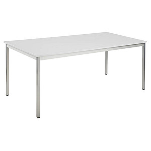 Image SODEMATUB Mehrzwecktisch lichtgrau, alu rechteckig, Vierkantrohr alu, 180,0 x 80,0 x 74,0 cm