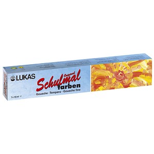 Image LACUFA Schulmalfarben farbsortiert 7x 18,0 ml