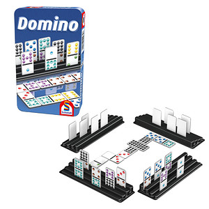 Image Schmidt MBS Domino in Metalldose Geschicklichkeitsspiel