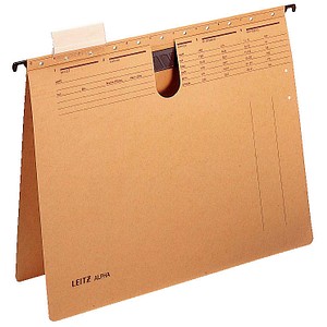 Image 25 LEITZ Hängehefter ALPHA® 1989 Karton naturbraun 2 x kaufmännische Heftung