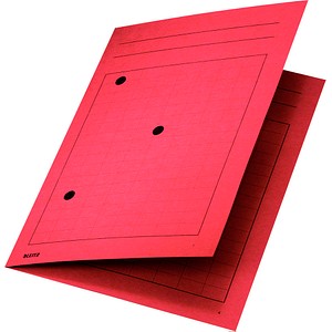 Image LEITZ Umlaufmappe, DIN A4, Manilakarton 320 g-qm, rot 4-seitiger Gitterdruck fü