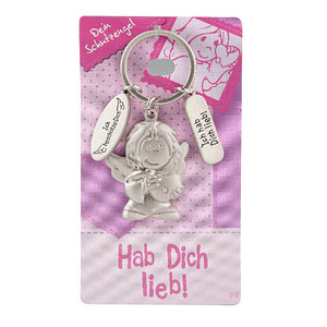 Image DEPESCHE Schlüsselanhänger 008 Schutzengel silber