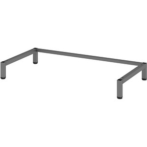 Image HAMMERBACHER FlexWall Möbelfüße grafit 79,8 x 39,8 x 10,2 cm