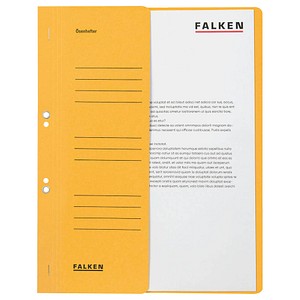 Image 50 FALKEN Ösenhefter Karton gelb DIN A4