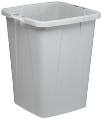 Image DURABLE Abfallbehälter DURABIN ECO 90, quadratisch, grau