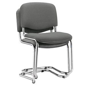 Image 2 Nowy Styl Besucherstühle Iso Swing ISO SWING CHROM C38 anthrazit Stoff