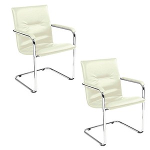 Image 2 Nowy Styl Besucherstühle Rumba RUMBA CHROM V01 weiß Kunstleder