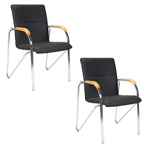 Image 2 Nowy Styl Besucherstühle Samba schwarz Kunstleder