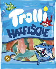 Image Trolli Fruchtgummi HAIFISCHE, 150 g Beutel