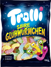 Image Trolli Fruchtgummi SAURE GLÜHWÜRMCHEN, 150 g