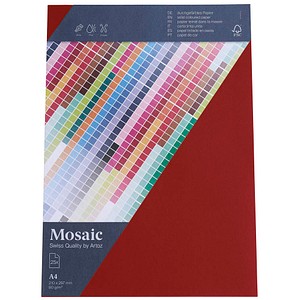 Image artoz Briefpapier Mosaic feuerrot DIN A4 90 g/qm 25 Blatt