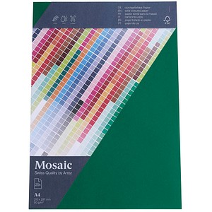 Image artoz Briefpapier Mosaic tannengrün DIN A4 90 g/qm 25 Blatt