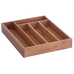 Image Zeller Bamboo Besteckkasten braun