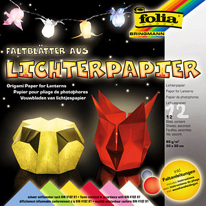 Image folia Transparentpapier Lichterpapier 30,0 x 30,0 cm 80 g/qm, 12 St.