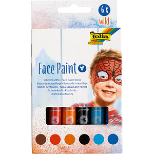 Image folia Schminkstifte Face Paint Set WILD