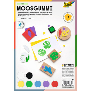 Image folia Moosgummi BASIC, selbstklebend, 7 Blatt