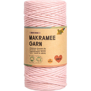 Image folia Makramee-Garn MISTY ROSE, Länge: 100 m