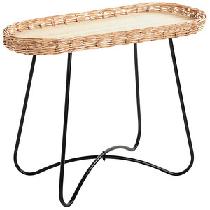 Image HAKU Möbel Beistelltisch Holz braun 70,0 x 33,0 x 55,0 cm