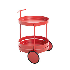Image HAKU Möbel Servierwagen rot 42,0 x 42,0 x 62,0 cm