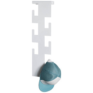 Image HAKU Möbel Wandgarderobe 47306 weiß Metall 6 Haken 15,0 x 60,0 cm
