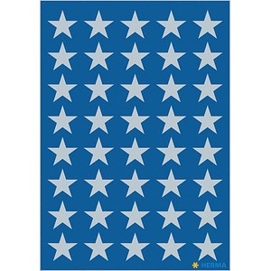 Image HERMA Weihnachts-Sticker DECOR "Sterne", 13 mm, silber