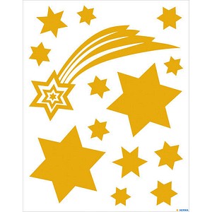 Image HERMA Weihnachts-Fensterbild "Sterne", gold