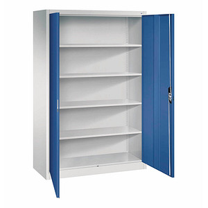Image CP Stahlschrank C 2000 Acurado 9480-000 S10590 enzianblau, lichtgrau 120,0 x 50,0 x 195,0 cm, aufgebaut