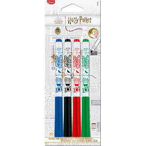 Image Maped Whiteboard-Marker HARRY POTTER, 4er Blister