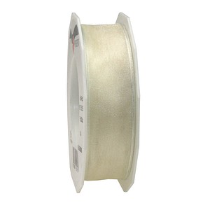 Image PRÄSENT Geschenkband Four Seasons seidenmatt creme 25,0 mm x 25,0 m