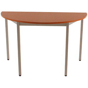 Image SODEMATUB Beistelltisch 120DRMA, halbrund, kirschbaum/alu