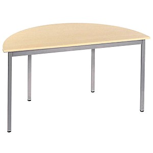 Image SODEMATUB Beistelltisch 120DREA,halbrund, ahorn/alu