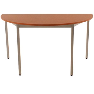 Image SODEMATUB Beistelltisch 140DRMA, halbrund, kirschbaum/alu
