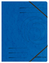 Image herlitz Eckspannermappe easyorga, A4, Karton, blau