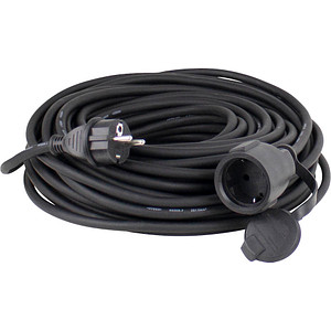 Image as-Schwabe Baustellen Verlängerungskabel 10,0 m schwarz