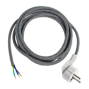 Image as-Schwabe Aderendhülsen Netzkabel Bügeleisen 3,0 m schwarz