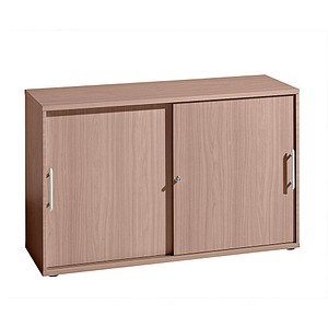 Image HAMMERBACHER Schiebetürenschrank nussbaum 1 Fachboden 120,0 x 40,0 x 74,8 cm