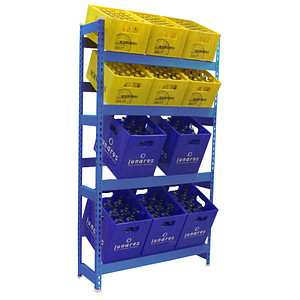 Image Simonrack Getränkekistenregal SIMONBOTTLE 4 8425437119514 blau 100,0 x 30,0 x 200,0 cm