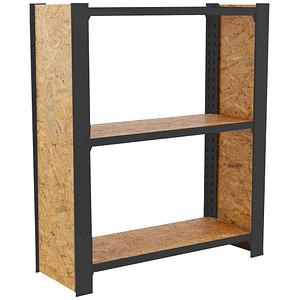 Image Simonrack Schwerlastregal OFFICLICK 3 8425437127748 anthrazit, braun 80,0 x 30,0 x 100,0 cm