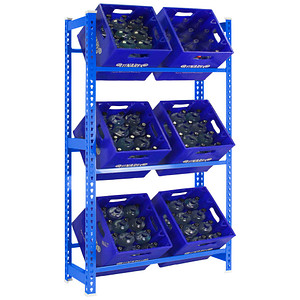 Image Simonrack Getränkekistenregal SIMONBOTTLE 3 8435104962459 blau 80,0 x 30,0 x 180,0 cm